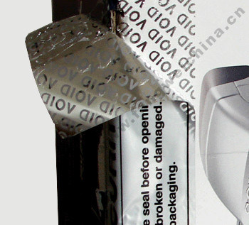 PET Tamper Evident Printable Security Labels White Jumbo Size Roll Material