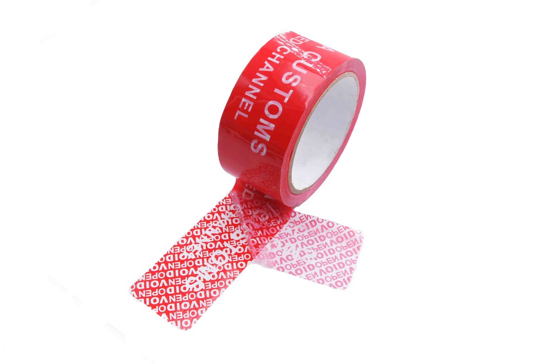 Red Tamper Evident Sealing Warranty VOID OPEN Tape Transfer Security