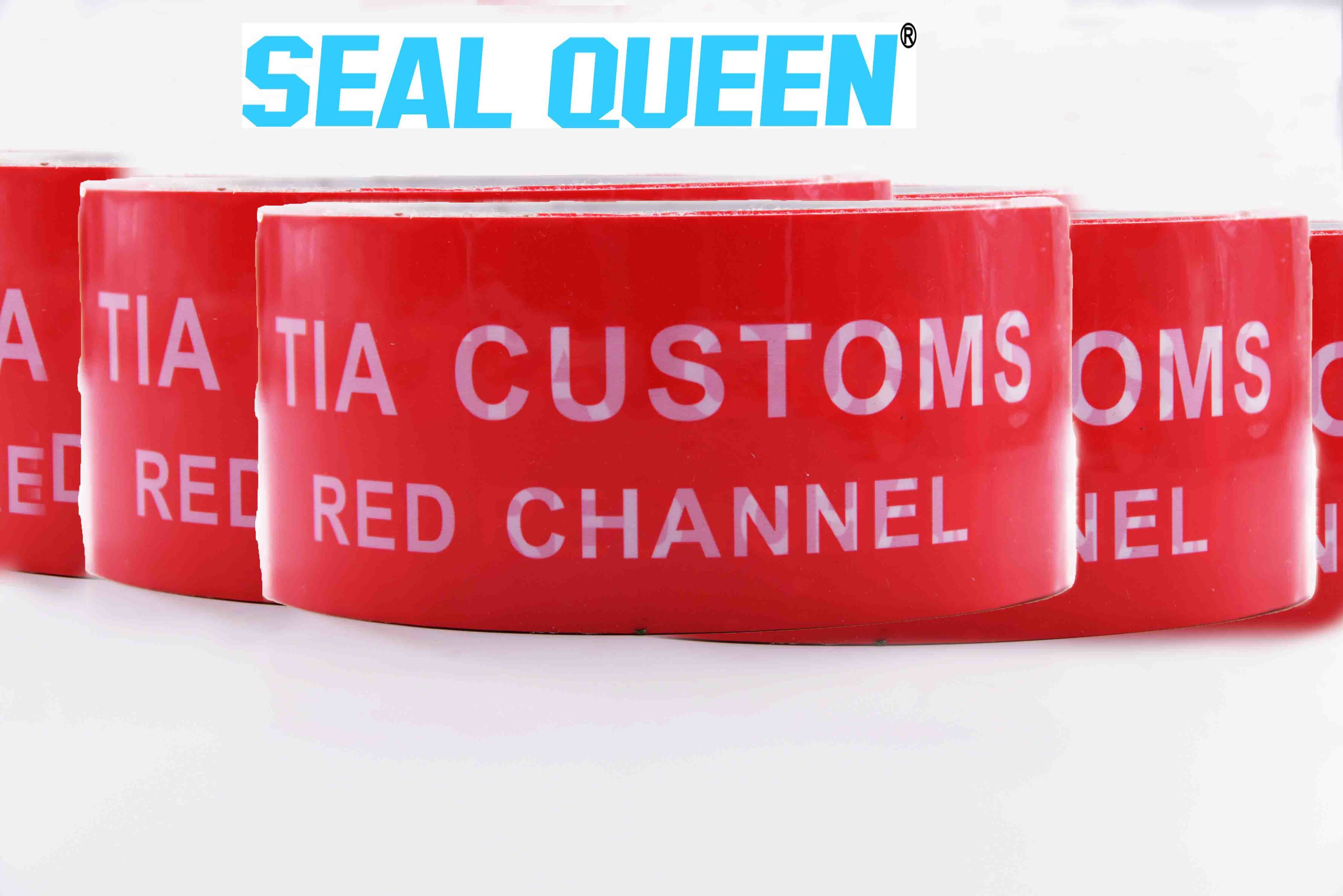 Red Tamper Evident Sealing Warranty VOID OPEN Tape Transfer Security
