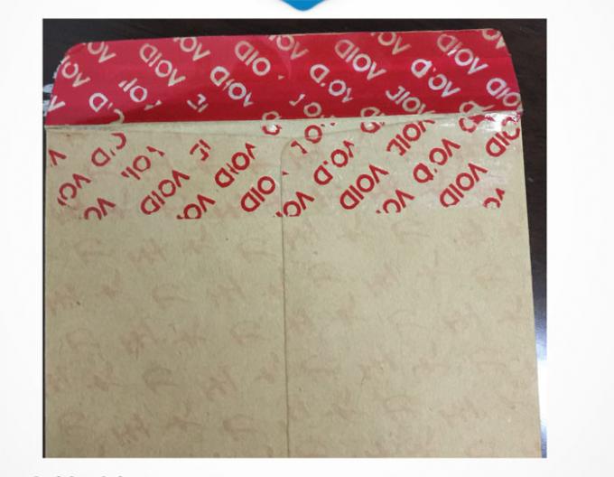 Serial Number Tamper Proof Security Labels Waterproof Face Material