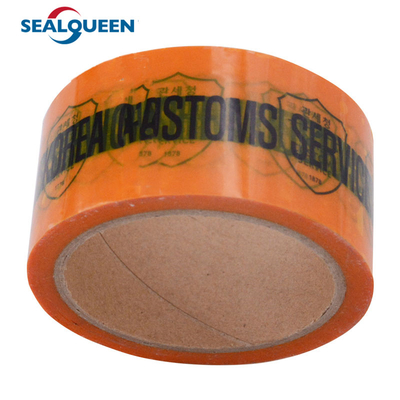 High Residue Seal Adhesive Security Void Tamper Evident Sealing Tape For Box