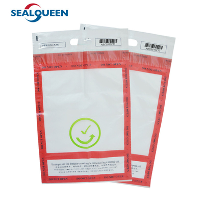 Custom Printed Security Tamper Evident Plastic Bag Self Adhesive Sealing