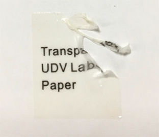 Transparent Printable Hologram Stickers / Destructible Vinyl Labels
