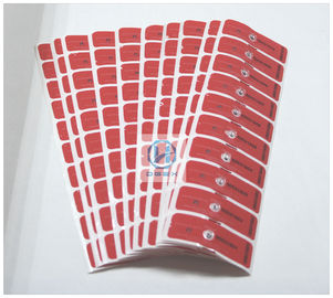 Red Against Burglar Magnetic Security Labels With Anti - Magnet Impact