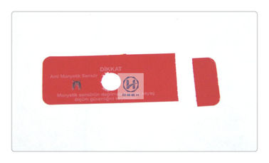 Customized Sharp Magnetic Security Labels Free Sample 66mm * 22mm