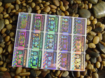 Silver Spare Hologram Security Stickers Tamper Proof Scratch Off