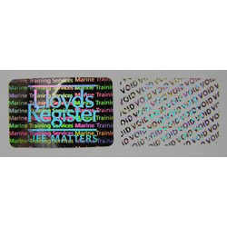 Gold Warranty Void Labels / Security Hologram Stickers Solid 3d Image