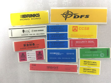 Custom Tamper Evident Labels Total Transfer Void Open With Barcode