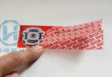 Anti - Counterfeit Tamper Evident Seals Tape With Multi Color Printing