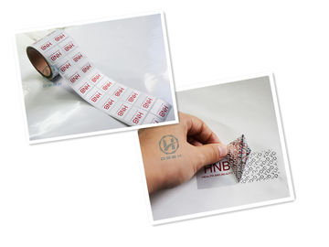 Void Open Tamper Evident Label Food Packing Self Adhesive Sticker