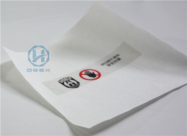 High Residue Void Open Security Seal Label Tamper Evident Label For Document