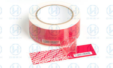 Self - Adhesive Security Tamper Seal Tape For Safety Packing Carton