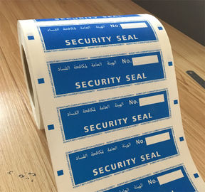 Custom Printing Void Open Security Label Tamper Evident Packing Label With Barcode