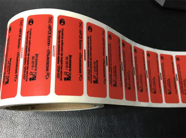 Double Two Layer Tamper Evident Security Labels With Yellow VOID Stickers