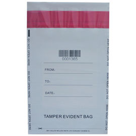 Confidential Plastic Tamper Evident Security Bags Environment Friendly Material