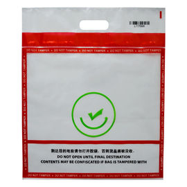Clear Tamper Evident Bag Security Tamper Proof Bags With Die Cut Handle