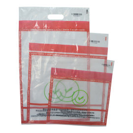 Clear Tamper Evident Security Bags With Multiple Barcode Serial Numbers Duty Free Packing Bag