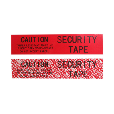 High Adhesive Void Open Security Tamper Evident Sealing Tape Warranty Packing Tape