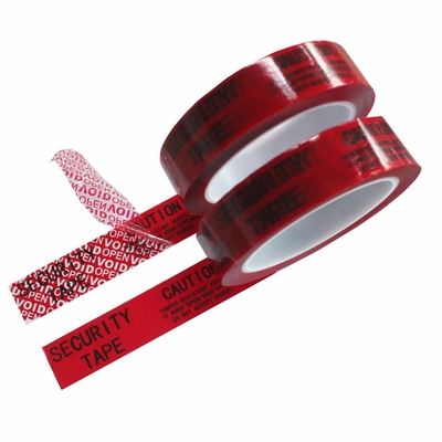Self Adhesive Tamper Proof Carton Box Sealing Tamper Evident Security Tape