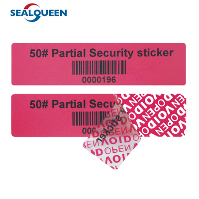 Tamper Evident Label Sticker Custom Design Printed Tamper Proof Security Seal Label