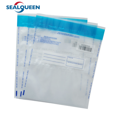 Plastic Evident Security Sealing Cash Tamper Proof Bags Custom Design