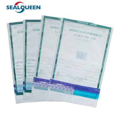 Self Seal Tamper Resistant Deposit Bags Gravure Printing Surface For Mailing