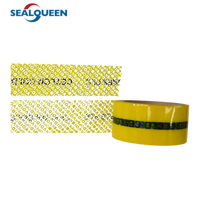 Tamper Evident Safe Custom Void Partial Transfer Security Adhesive Tape