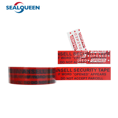 Custom Tamper Evident Anti Theft Tape Void Open Seal Tape For Courier Bag & Box