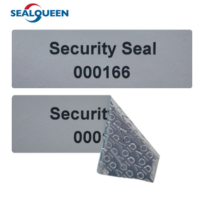 Warranty Silver Self Seal Void Security Label Sticker Custom Tamper Evident Packing