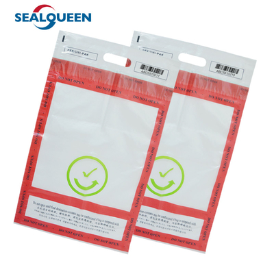 Clear Self Seal Tamper Evident Plastic Bag Custom Duty Free Security Packing