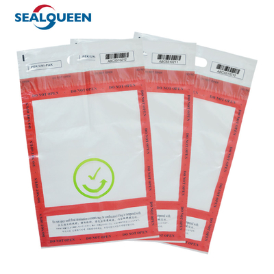 Clear Self Seal Tamper Evident Plastic Bag Custom Duty Free Security Packing