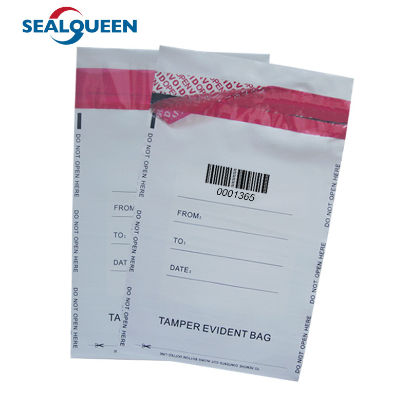 Opaque Packing Tamper Evident Security Bags Custom Plastic Self Seal