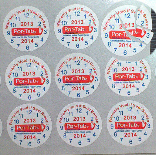 Special Broken Ultra Tamper Proof Stickers , Irremovable Security Seal Stickers