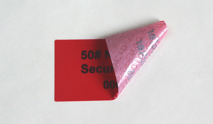 Custom Printed Security Label Sticker Void Open Self Seal Label For Packing