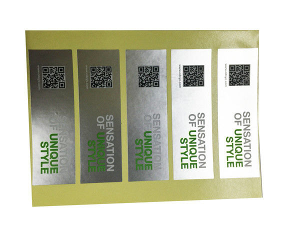 UV Coating Etc Self Adhesive Security Labels Private Printing And Shape