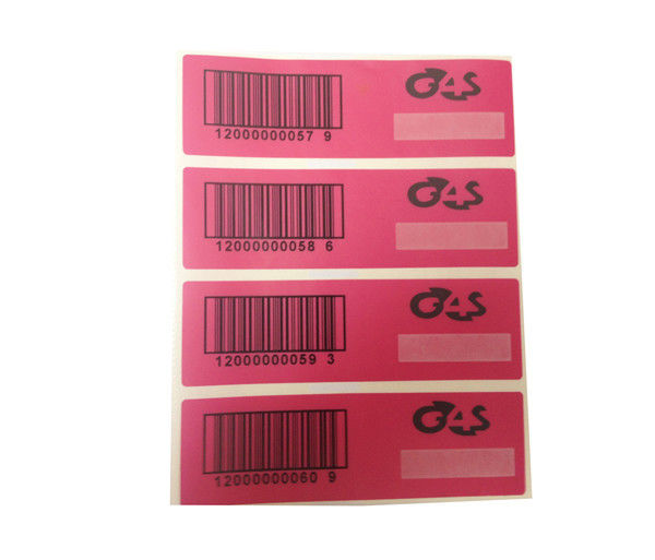 Custom Printing Self Adhesive Waterproof Security Void Label With Barcode