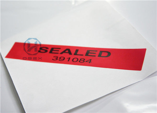 Void Open Tamper Evident Label Food Packing Self Adhesive Sticker