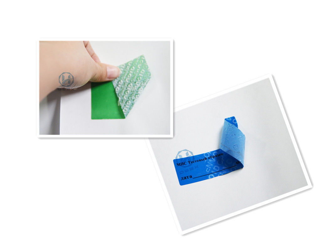 Non Transfer Void Open Tamper Evident Label Food Packing Security Label Sticker