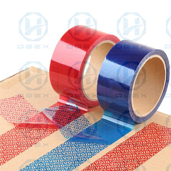 Custom Tamper Evident Sealing Tape Void Security Tape For Packing