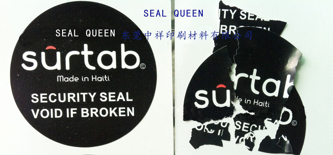 Eggshell Sticker Destructive Warranty Vinyl Label For Packaging