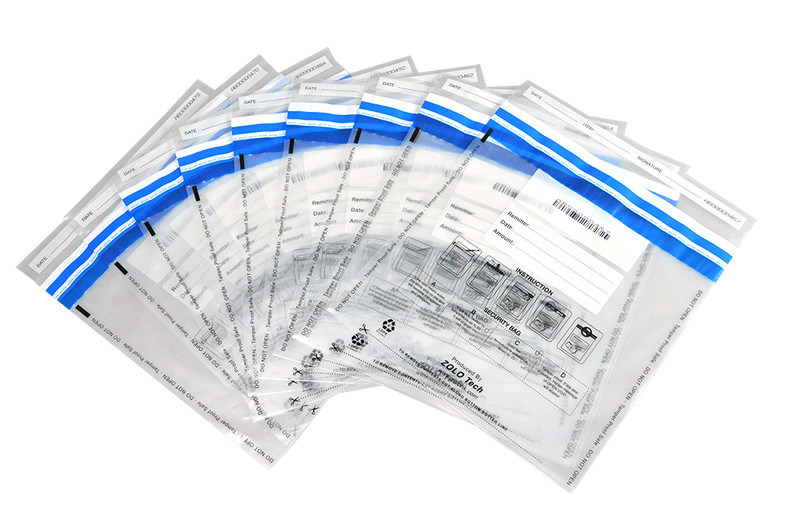 Clear Custom Design Plastic Tamper Proof Bags For Food Delivery