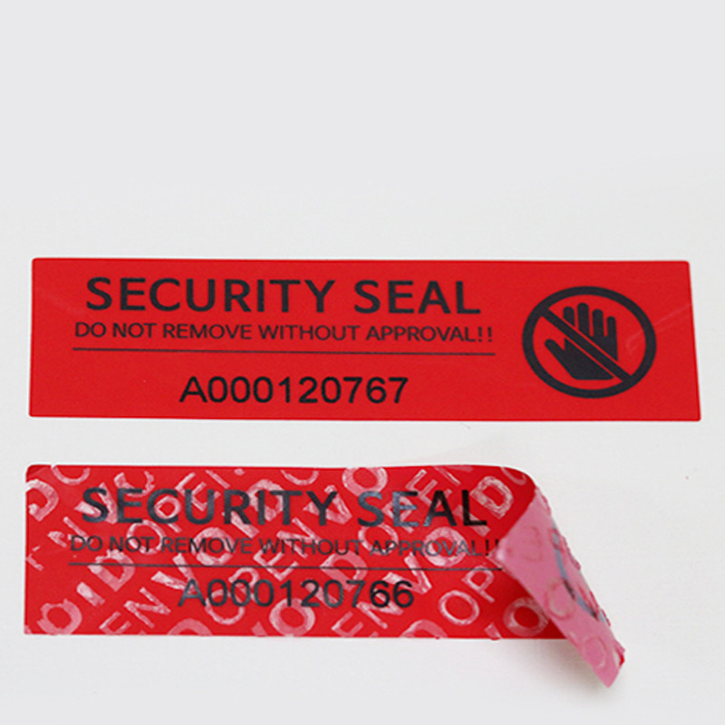 Tamper Evident Seal Label Void Warranty Security Sticker For Food / Car