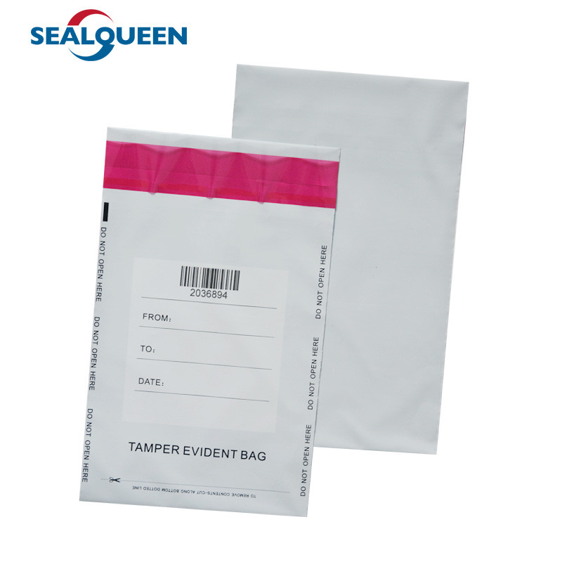 Custom Design Security Deposit Mail Bag Plastic Tamper Evident Packing Bag For Shipping