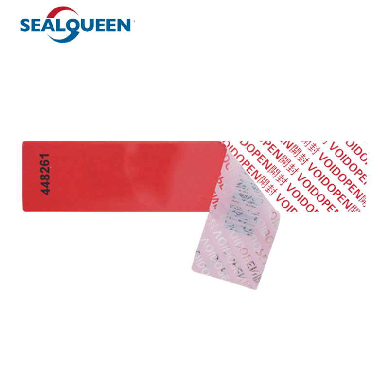 Self Adhesive Void Open If Tampered Security Seal Label Tamper Evident Packing Label