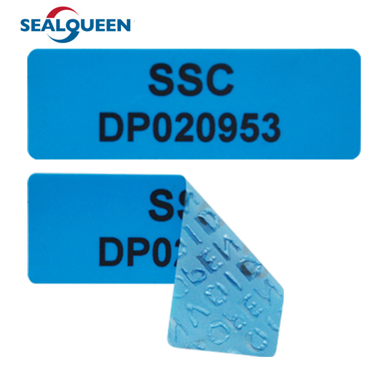 Non Residue Self Adhesive Void Security Label Tamper Evident Packing PET