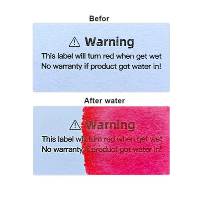 Water Sensitive Sticker Turn Red When Got Wet Device Potential Damage ...