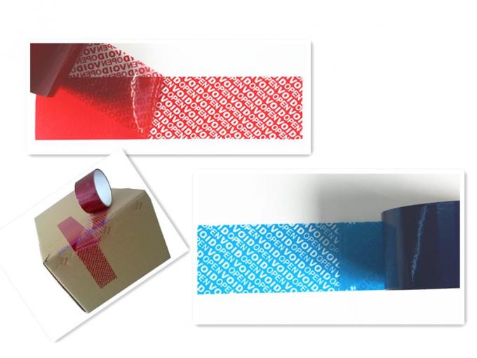 Carton Sealing Tamper Evident Security Seal Tape With Serial Number