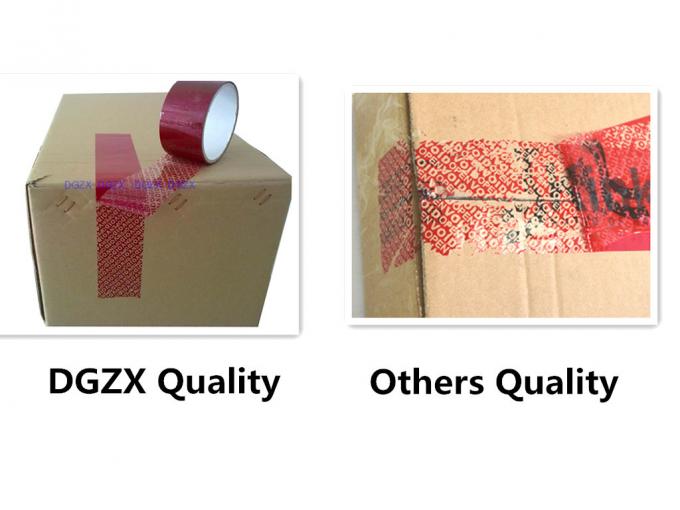 Carton Sealing Tamper Evident Security Seal Tape With Serial Number